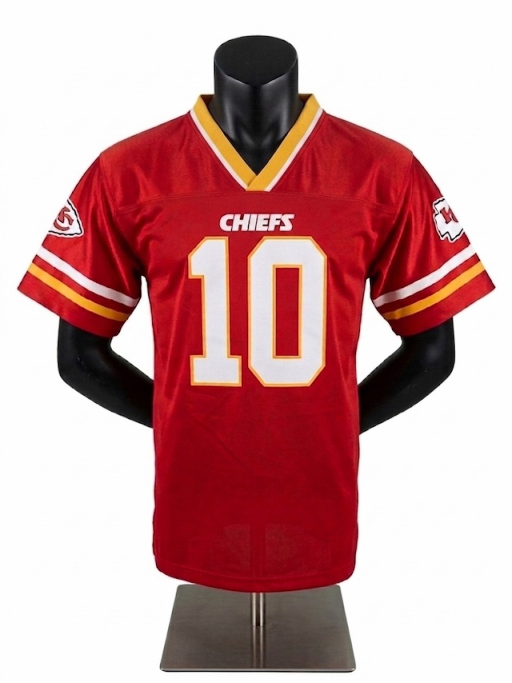 🔥 NFL KANSAS CITY CHIEFS TYREEK HILL # 10 JERSEY RED GOLD YOUTH SIZE XL 12 - 14